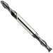 Niagara Cutter DR209 High-Speed Steel End Mill, General Purpose, Regular Length, TiALN Coated, 2 Flutes, Double Square End
