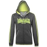 Lonsdale 2 Stripe Zipped Hoody Mens
