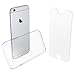 iPhone 6, 6S Crystal Clear Transparent Case and Tempered Glass Screen Protector. Complete Protection for Your Apple iPhone 6 [4.7 inch only] Rigid Rubber Silicone Bumper + 0.33 mm Screen