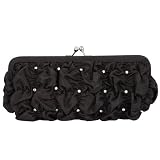Bridal, Hard Satin, Rhinestones Decore, Evening Bag - Juliett