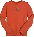 Life is good Women's Creamy Long Sleeve Tee,Chili,X-Large