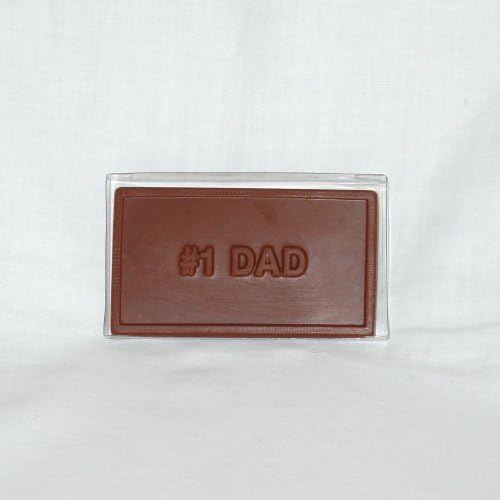 Solid Chocolate "#1 Dad"