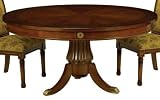 Brocade Round Dining Pedestal 30hx63dia Fruitwood