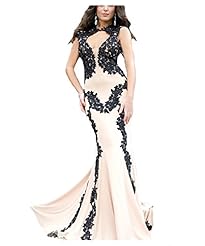 2015 Lace Applique Mermaid Prom Dress 