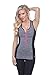 Women's Athletic Sleeveless Front Zippered Racer Back Top