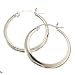 Signature Tarnish Free Round Flat Hoops