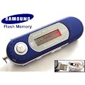 EvoDigitals 4GB Blue MP3 WMA Player (samsung memory) USB With FM Tuner, Voice Recorder + More
