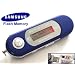 EvoDigitals 4GB Blue MP3 WMA Player (samsung memory) USB With FM Tuner, Voice Recorder + More
