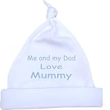 Me and my Dad Love Mummy Baby Knotted Hat Newborn-12 months in 9 Colours