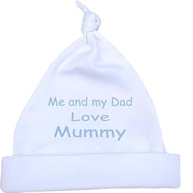 Me and my Dad Love Mummy Baby Knotted Hat Newborn-12 months in 9 Colours
