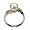 Lovers Embrace White Cultured Pearl Cubic Zirconia Platinum Overlay Sterling Silver Ring (Size 8)