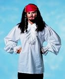 Deluxe Ruffled Cotton Shirt with Lace Trim Adult Costume Accessory