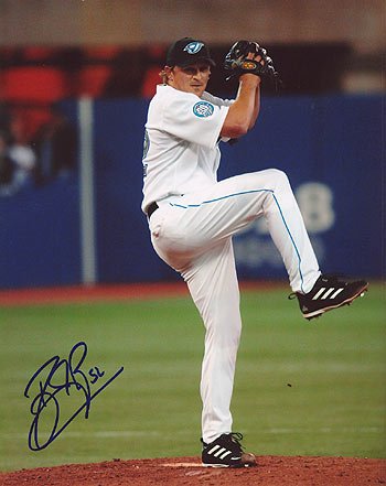 B.J. RYAN Toronto Blue Jays Signed 8x10 Home Photo