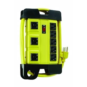 Coleman Cable 04655 8-Outlet Power Strip, Heavy-Duty Design by Coleman