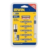 IRWIN 3057023 Torsion 6-Piece QUICK CHANGE Magnetic Drive Guide Bit Set