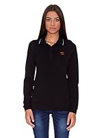 La Española Polo Mujer Manga Larga (Negro)