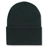 12 Long Beanies Wholesale- Black