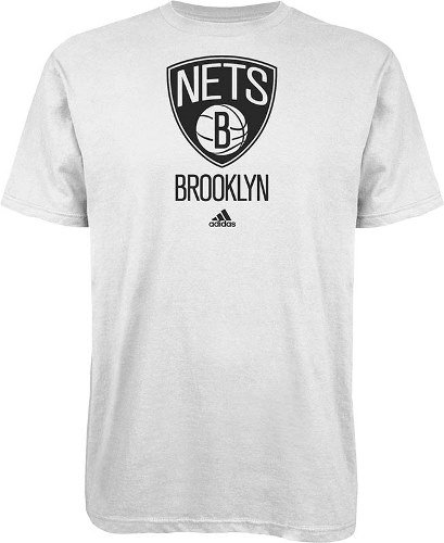 NBA adidas Brooklyn Nets Primary Logo T-Shirt - White