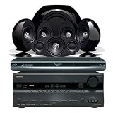 Onkyo TXSR606B Receiver, Panasonic DMPBD35K Blue-Ray Player  KEF KHT3005SE Speaker System (Bundle)