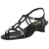 Annie Women's Cruiser Wedge,Black Patent,12 M
