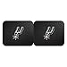 FANMATS 12388 NBA San Antonio Spurs Back Row Utility Car Mats - 2 Piece Set, 14in. x 17in., All Weather Protection, Universal Fit, Deep Resevoir Design, Molded Team Logo