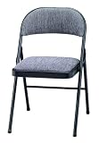 Meco Samsonite Black Lace And Mist Deluxe Padded Folding Chair
