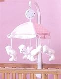 O Baby 'B is for Bear' Cot Mobile-Pink