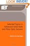 Selected Topics in Advanced Solid State and Fibre Optic Sensors (I E E Circuits, Devices and Systems Series)