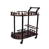 Cherry 2-Tier Wine Serving Cart