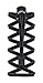 Lock Laces Flat: One Size Fits All Black