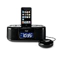 iLuv iMM153BLK Dual Alarm Clock with Bed Shaker for your iPod - Black On Sale