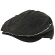 New Cotton Frayed Distressed Ivy Cabbie Cap Hat Large Extra Large Black