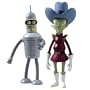 Futurama Toynami Set of Both Series 3 Action Figures [Kif & Bender]