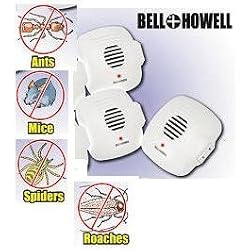 Bell and Howell Ultrasonic Pest Repellers with Extra Outlet - 3 Pack
