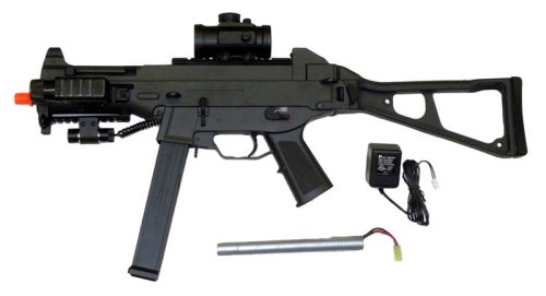 DE UMP M89 Laser Scope Airsoft Gun AEG