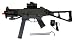 DE UMP M89 Laser Scope Airsoft Gun AEG