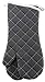 Oven Mitts 1 Pair of Quilted Lining - Heat Resistant Kitchen Gloves,Flame Oven Mitt Set Black1