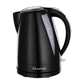Russell Hobbs 17869 Black Plastic Buxton 1.6 Litre Kettle with concealed 3KW Element