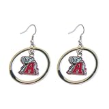 Alabama Crimson Tide Elephant - Ncaa Floating Logo Hoop Earrings Alabama Crimson Tide Elephant - Ncaa Floating Logo Hoop Earrings
