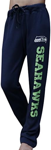 Double Max Womens Seattle Seahawks Vintage Casual Sporty Sweatpants - Dark Blue (Size: S)