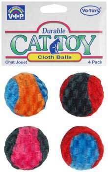 Votoy Cloth Cat Balls 4pack