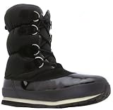 Rubber Duck Womens Trek Joggers Black Lace Up Snowjogger Boots