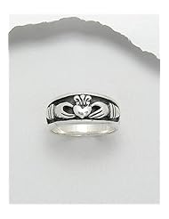 Claddagh Ring In 92.5 Sterling Silver