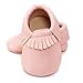 Voberry Baby Girls Soft Soled Tassel Bowknots Crib Shoes Moccasins (12~18 Month, Pink)