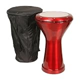 Alexandria Doumbek Drum, Case & Spare Head - RED