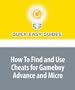How To Find and Use Cheats for Gameboy Advance and Micro