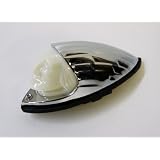 CHROME INDIAN HEAD FRONT FENDER ORNAMENT TRIM LAMP BULB FOR HARLEY 12 VOLT by SAMPOWERSPORTS1