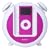 Edifier i-F200 Pink Double Bell Alarm Clock Retro iPod Docking Station/Charger