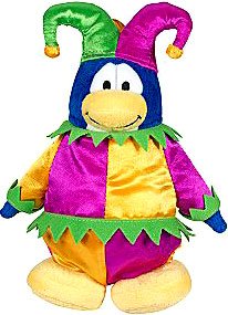 DISNEY CLUB PENGUIN SERIES 3 ~ COURT JESTER WITH COIN CODE [Toy]