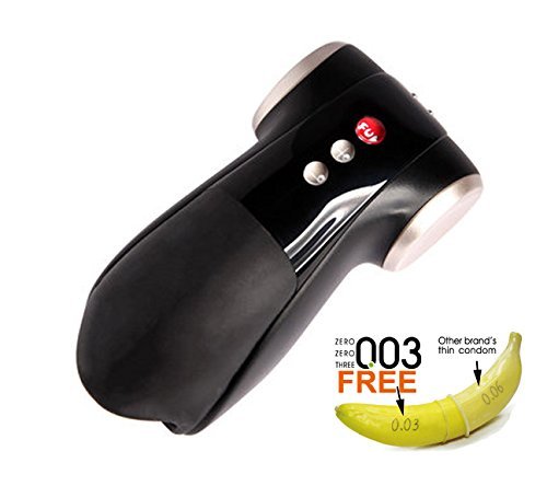 BLACK - Fun Factory Cobra Libre II 2 x Okamoto 0.03 Condoms by [ CoolMaleSexToy ]